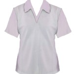 ladies polo white 1